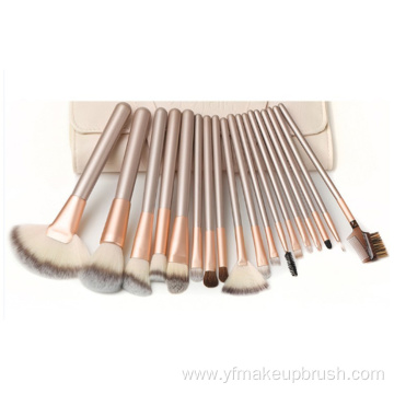 24 Pieces Wood Makeup Brush Set kit